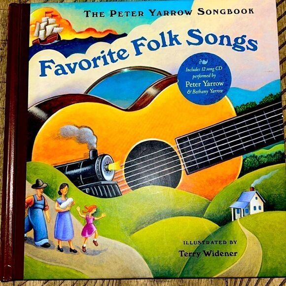 SING 🎤 Favorite Folk Songs w CD incl 12 folk songs.Peter Yarrow Song🎵book📕 - Picture 1 of 17